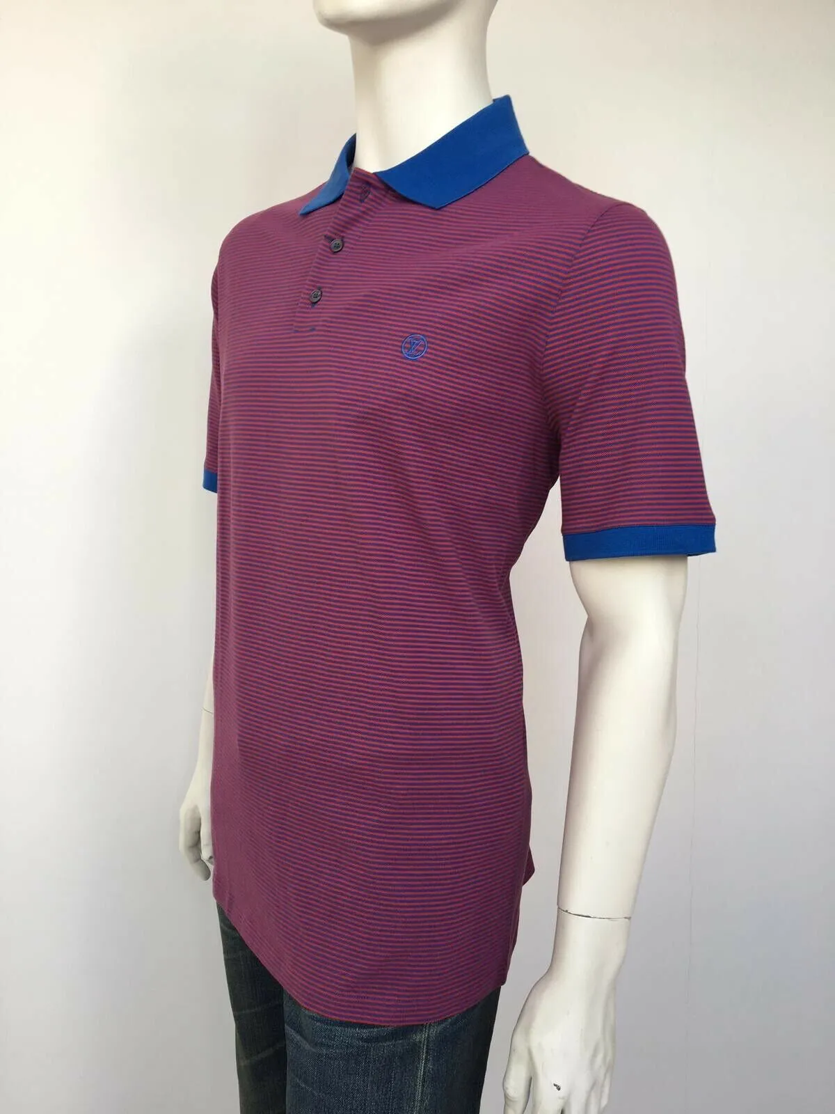 Fil a Fil Striped Polo