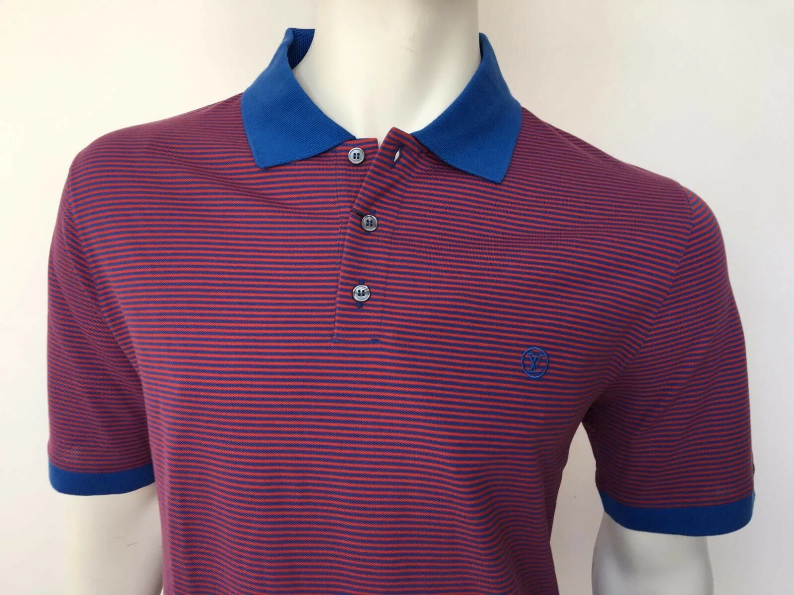 Fil a Fil Striped Polo