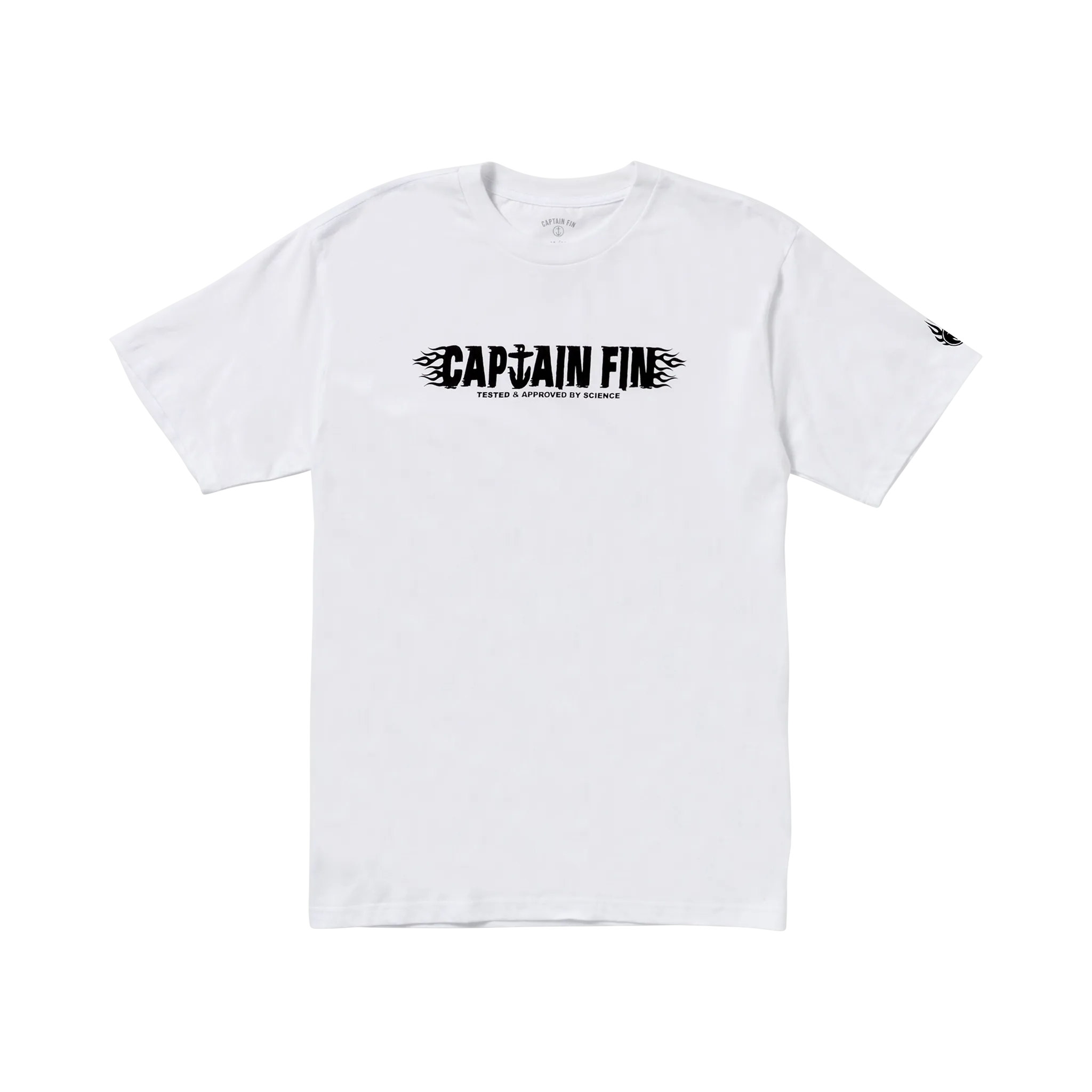 Fin Flame Short Sleeve Tee - White