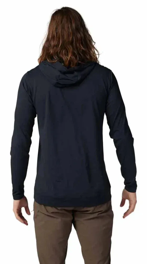 Fox RANGER LONG SLEEVE SUN HOODIE - Black