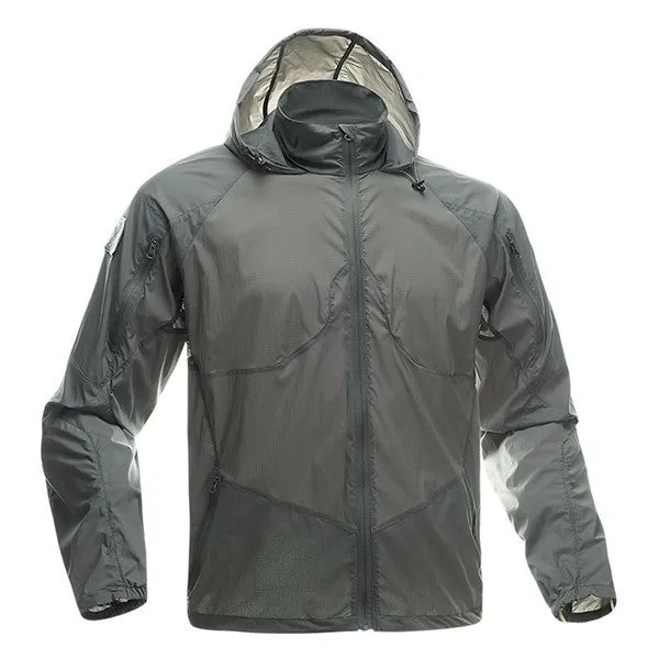 FREE SOLDIER outdoor elastic men's breathable sun block clothes, summer UV-proof coat tactical skin coat