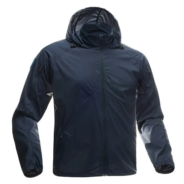 FREE SOLDIER outdoor elastic men's breathable sun block clothes, summer UV-proof coat tactical skin coat