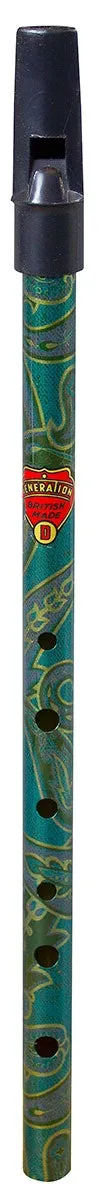 Generation Boho D Brass Whistle Paisley Green