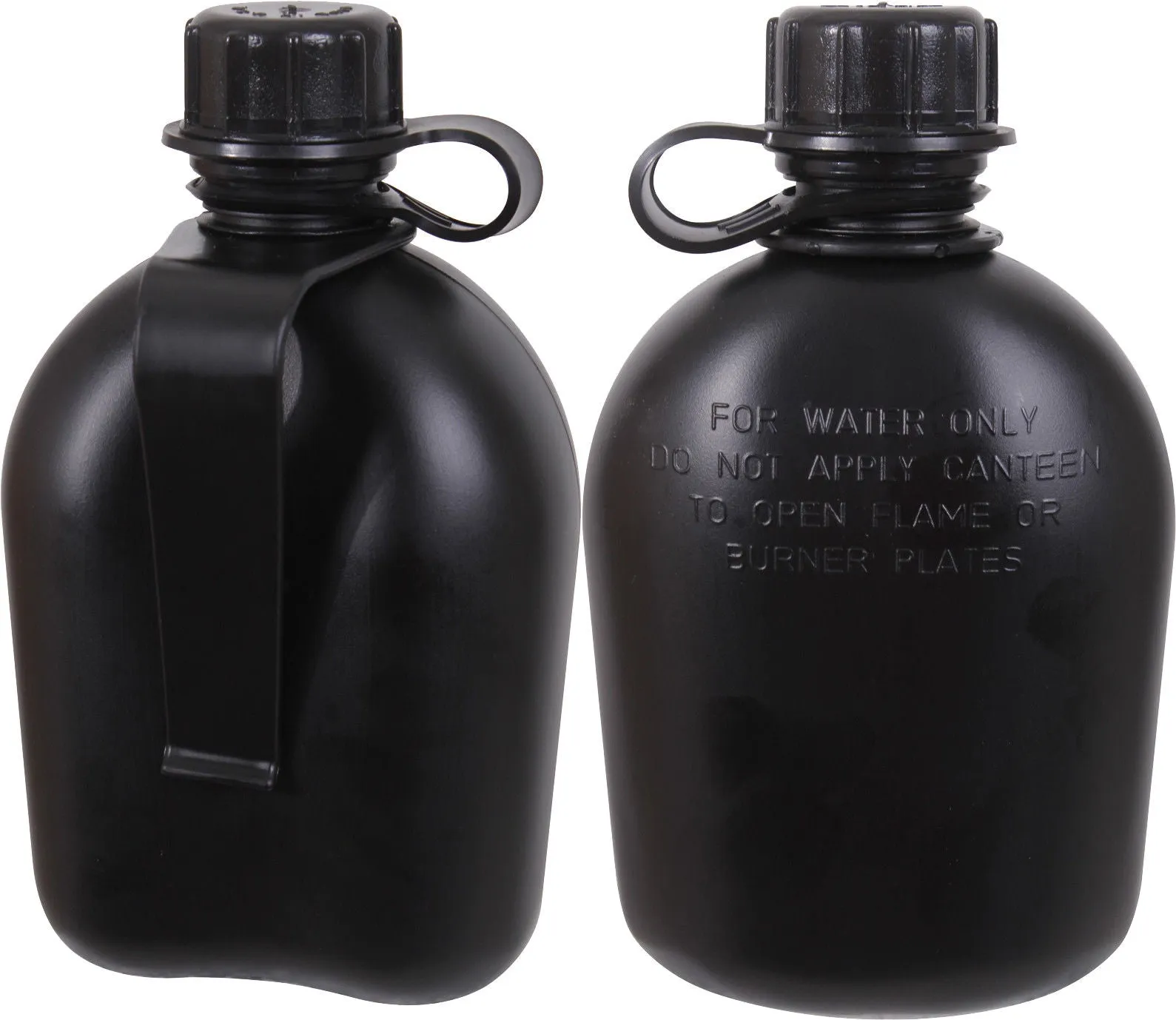GI Official US Army Military Mil Spec 3 Piece 1 Quart Canteen with Belt Clip