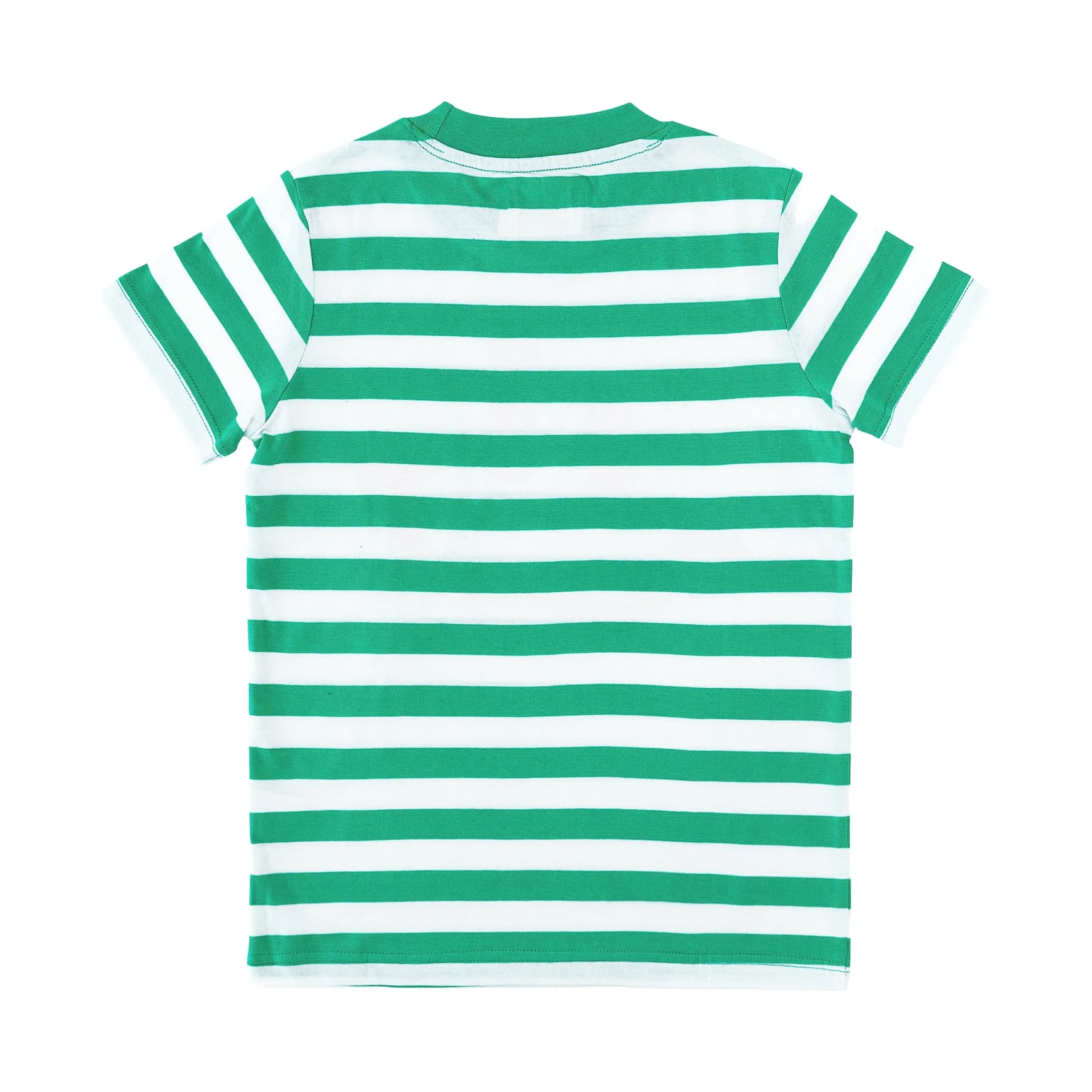 Green Striped Smile Tee