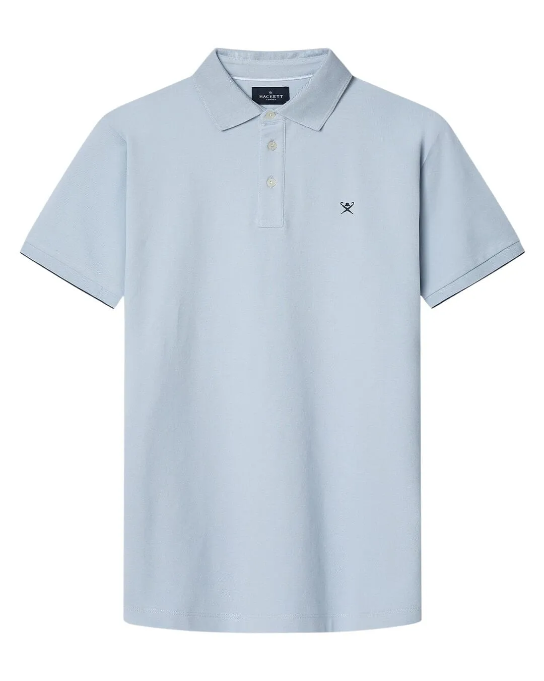 Hackett Ice Blue Swim Trim Arch Polo Shirt