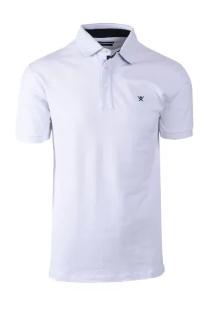 Hackett Swim Trim Palm Polo Shirt White