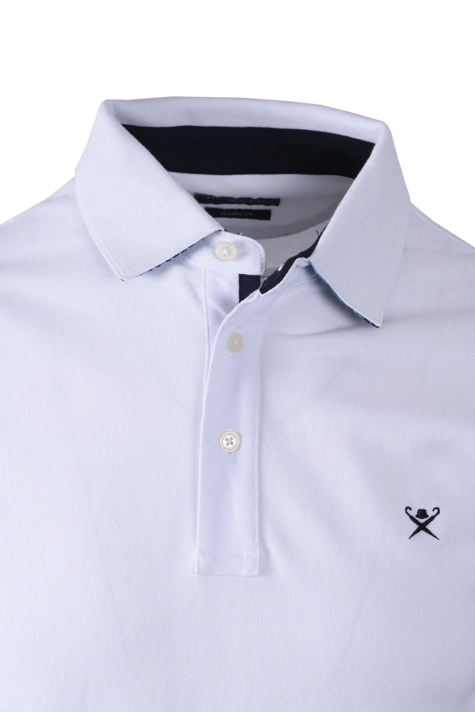 Hackett Swim Trim Palm Polo Shirt White