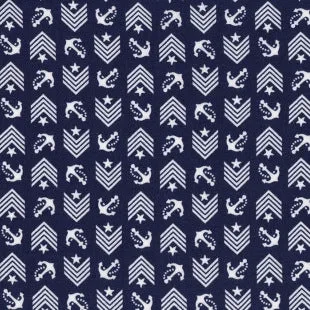 Hello Sailor Drop Anchor in Navy by Dear Stella