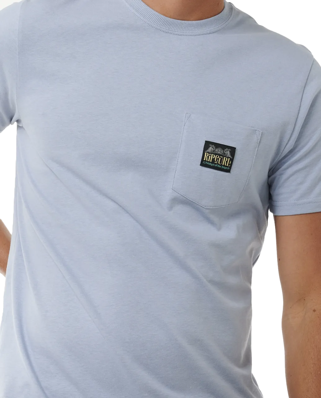 Horizon Badge T-Shirt in Spray Blue