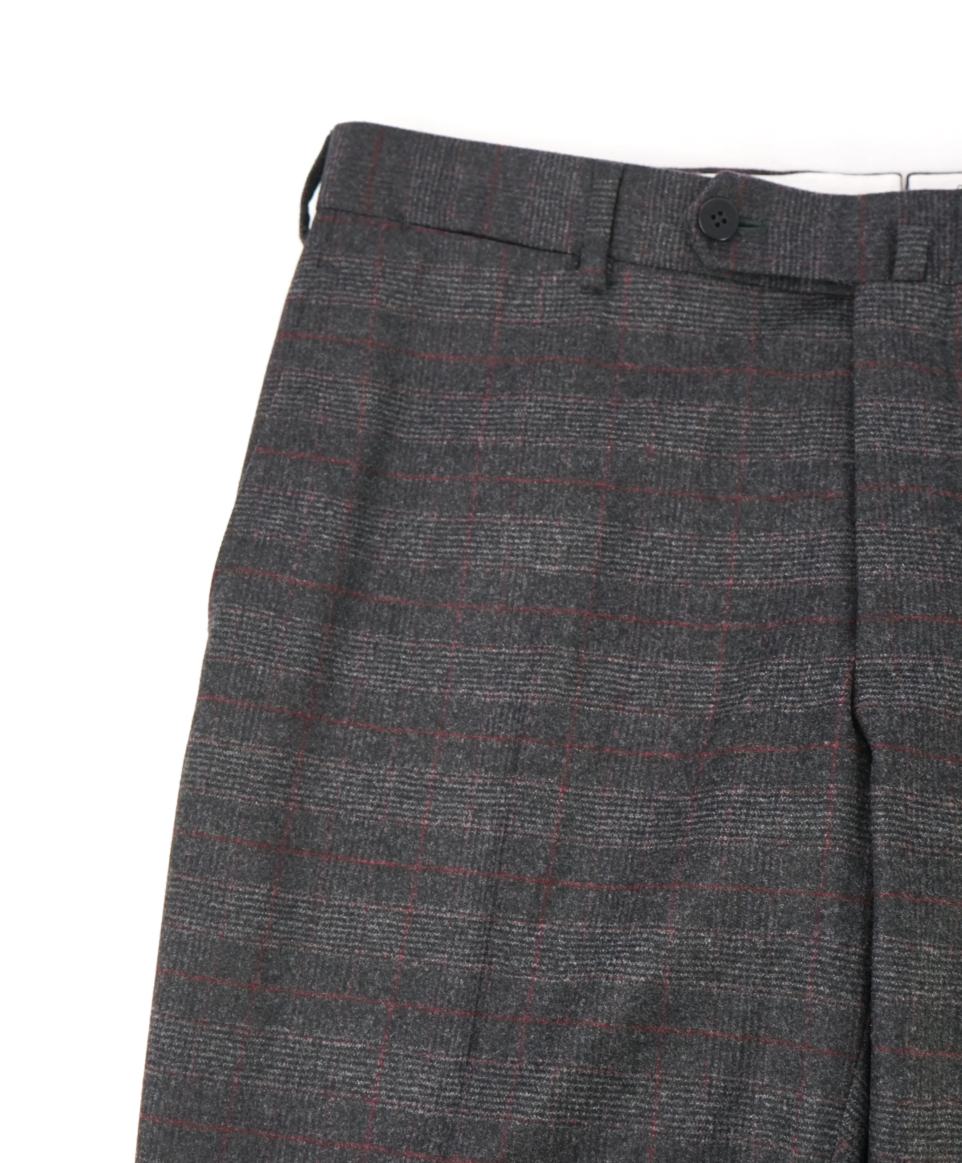 ISAIA - CASHMERE 170's Weightless Flannel Base "Sanita" Dress Pants Flat Front- 32W