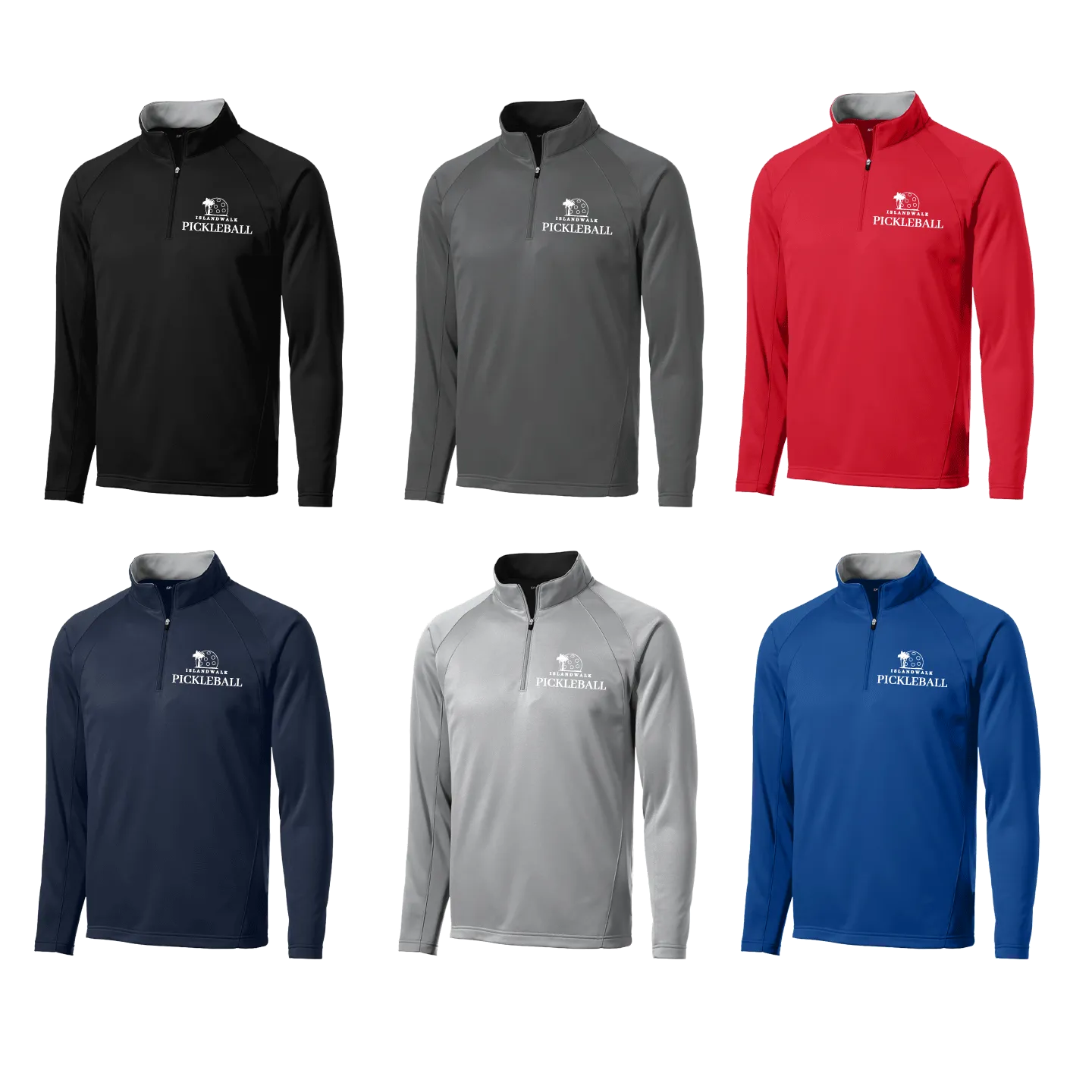 Islandwalk Pickleball Men's Sport-Tek® Sport-Wick® Fleece 1/4-Zip Pullover