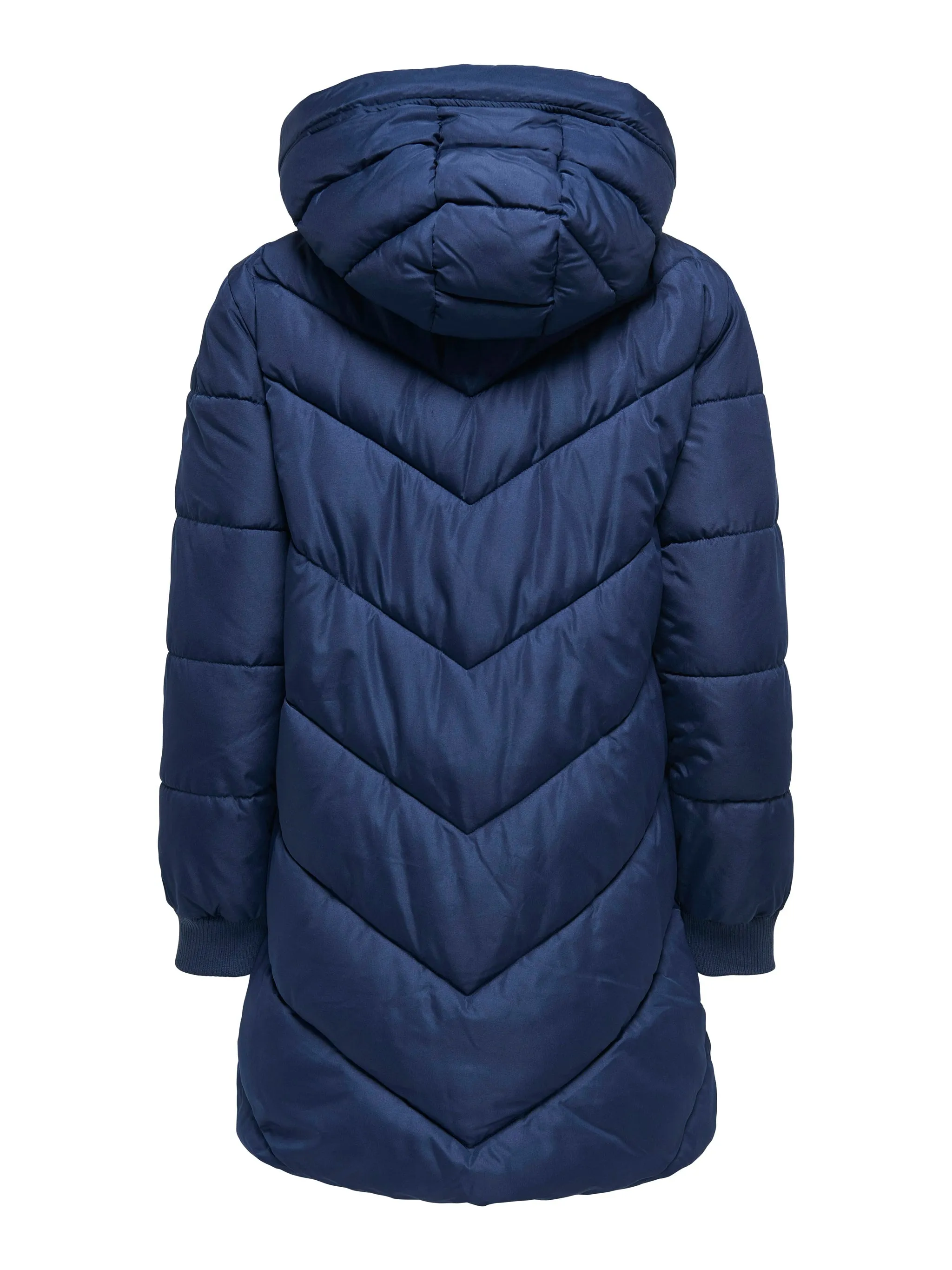 JDY Ladies Skylar Padded Hooded Jacket-NAUTICAL BLU