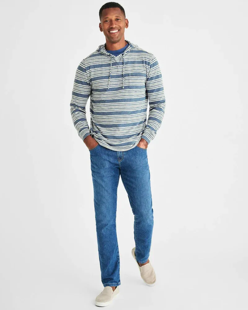 Johnnie O - Fowler Striped Hoodie - Indigo