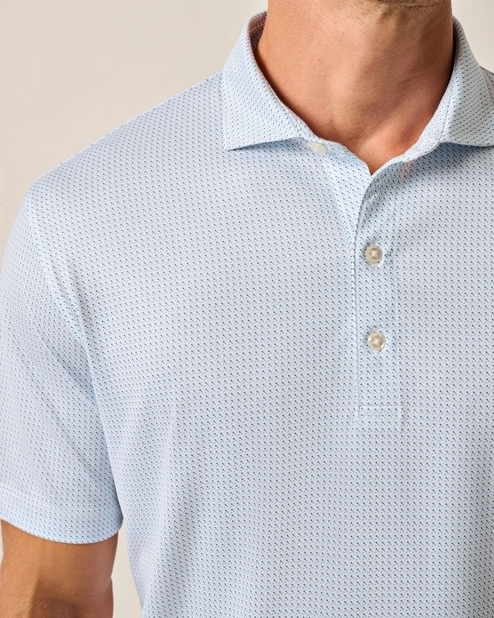Johnnie-O Performance Jersey Polo - Tee Time Print