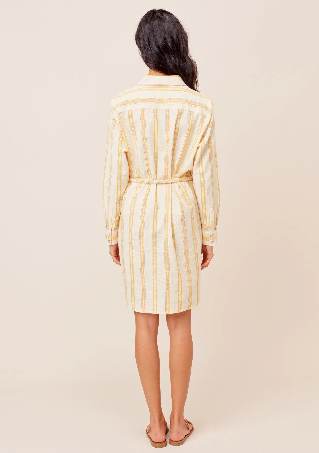 Justine Striped Shirt Dress