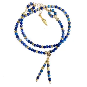 Lapis and Gold Xtra Love Bracelet