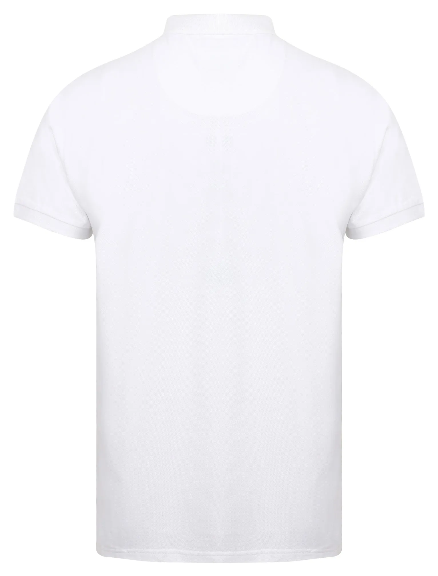 Lax Cotton Pique Polo Shirt In Optic White - Le Shark