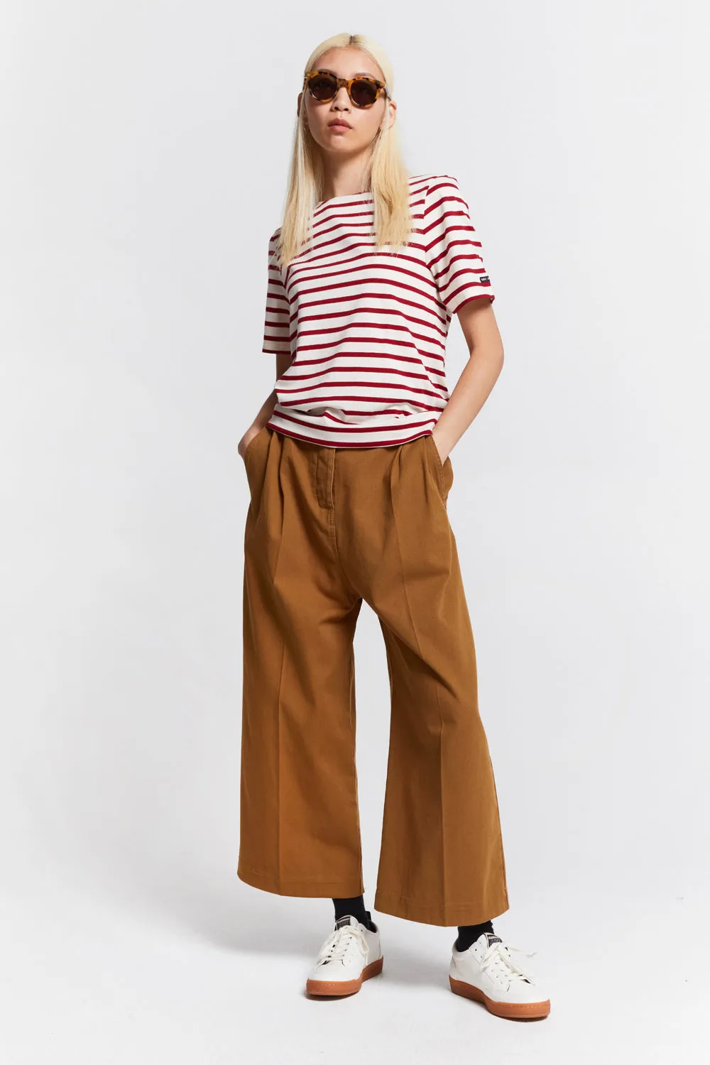 Levant Moderne Short Sleeve Striped Sailor Shirt
