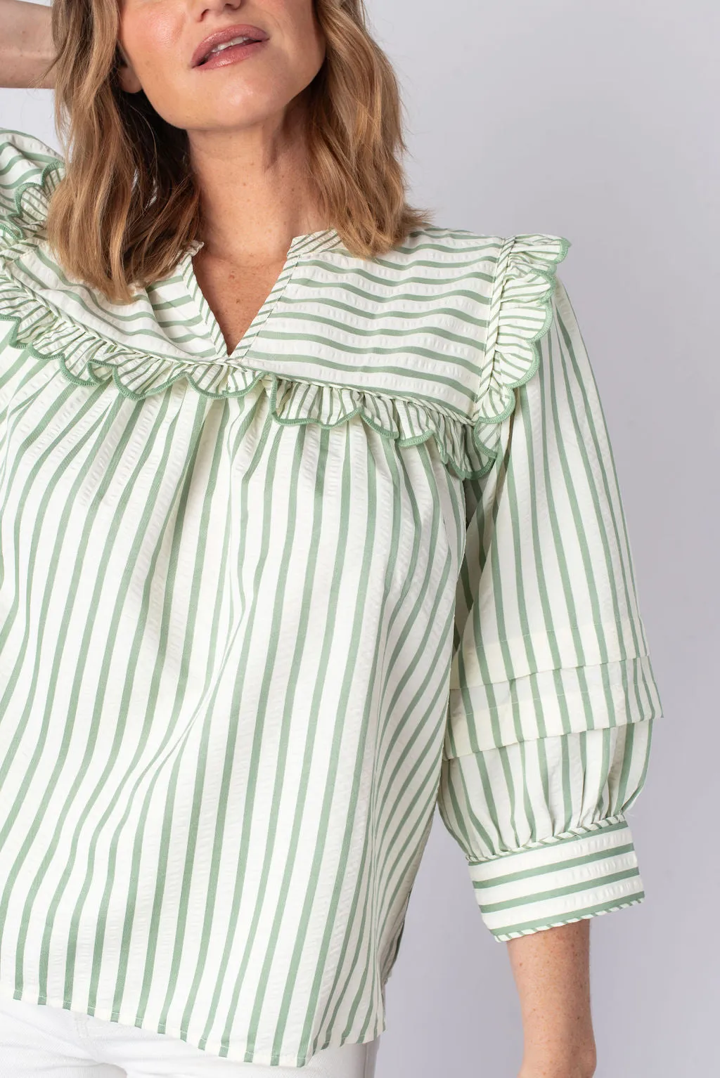 Lily Striped Long Sleeve Top