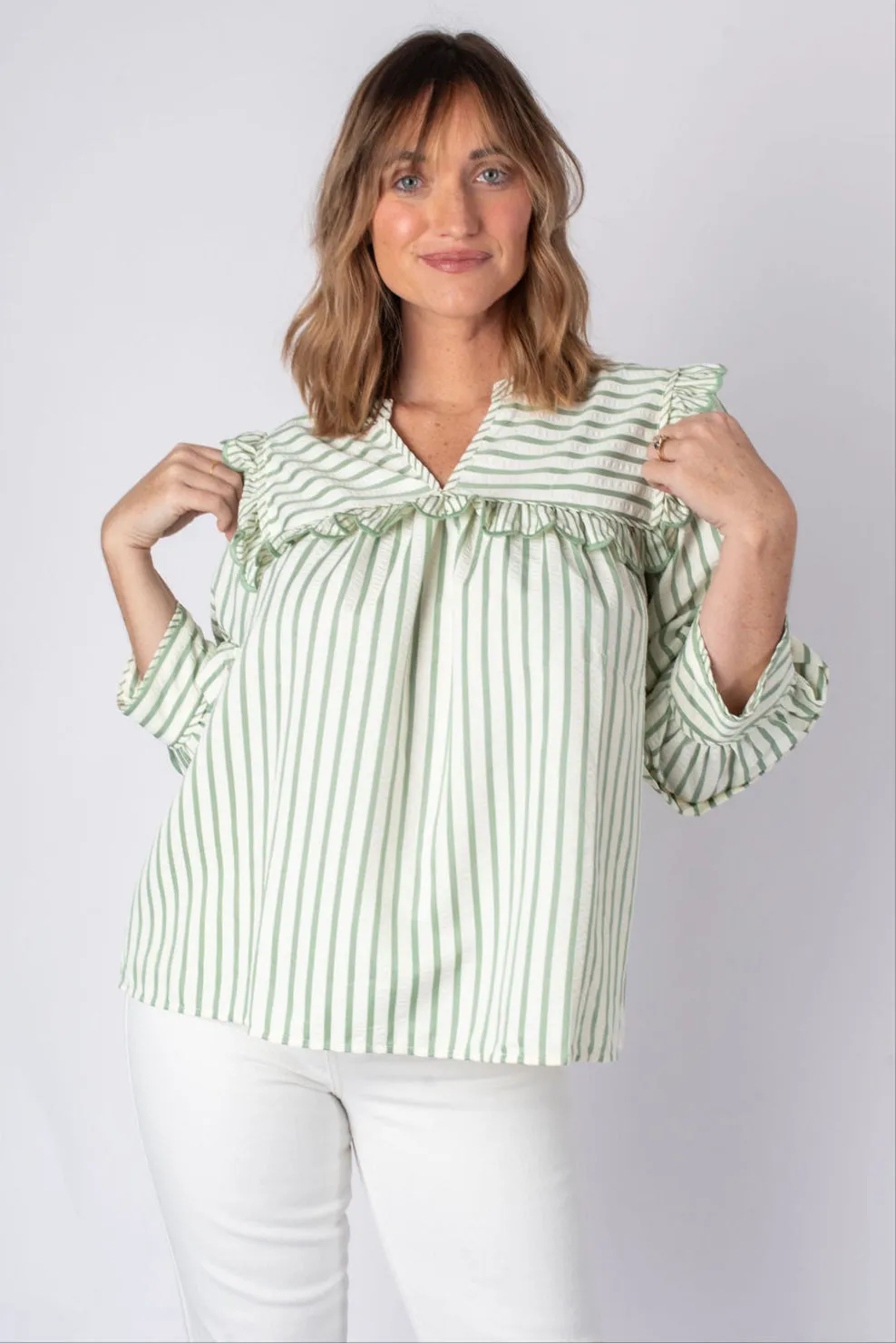 Lily Striped Long Sleeve Top