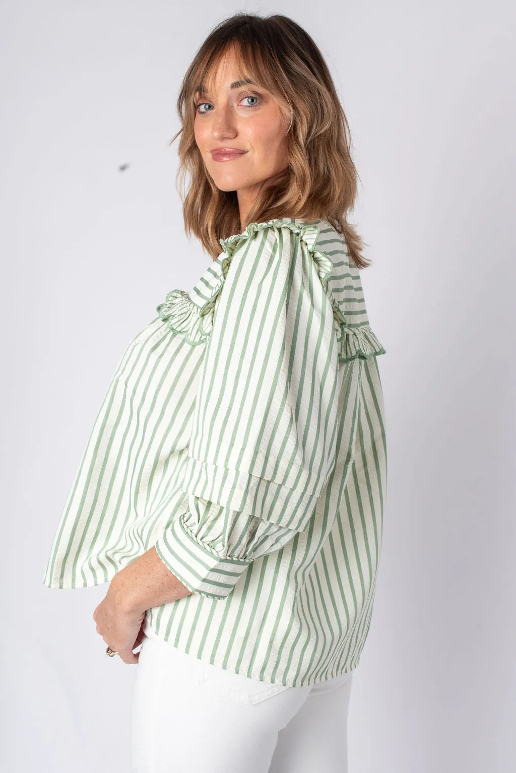 Lily Striped Long Sleeve Top
