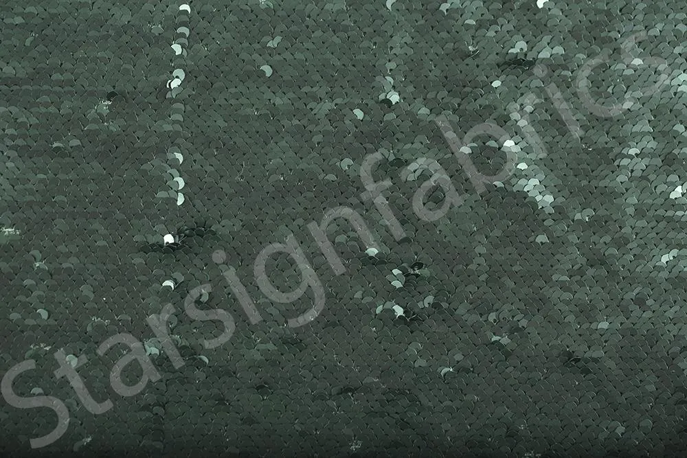 London Style Iridescent Mermaid Sequined Matte Fabric