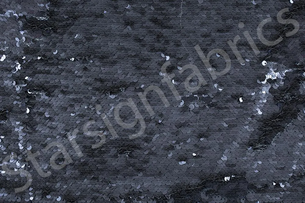 London Style Iridescent Mermaid Sequined Matte Fabric