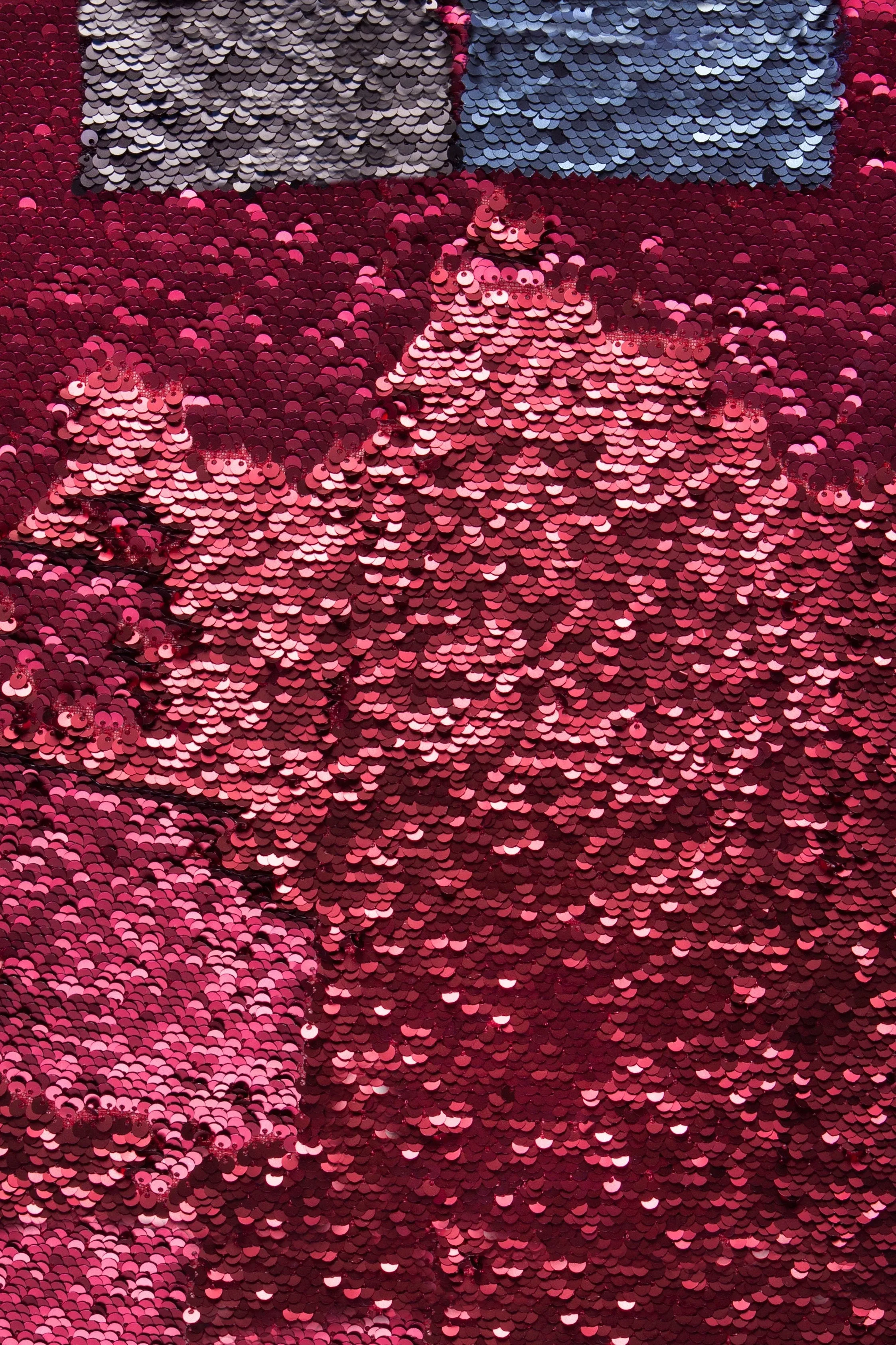 London Style Iridescent Mermaid Sequined Matte Fabric