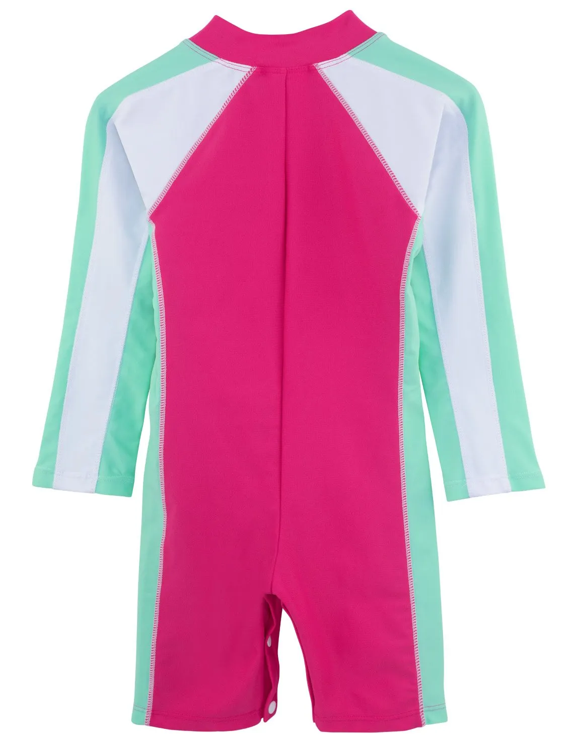 Long Sleeve One-Piece Swimsuit - Poppy