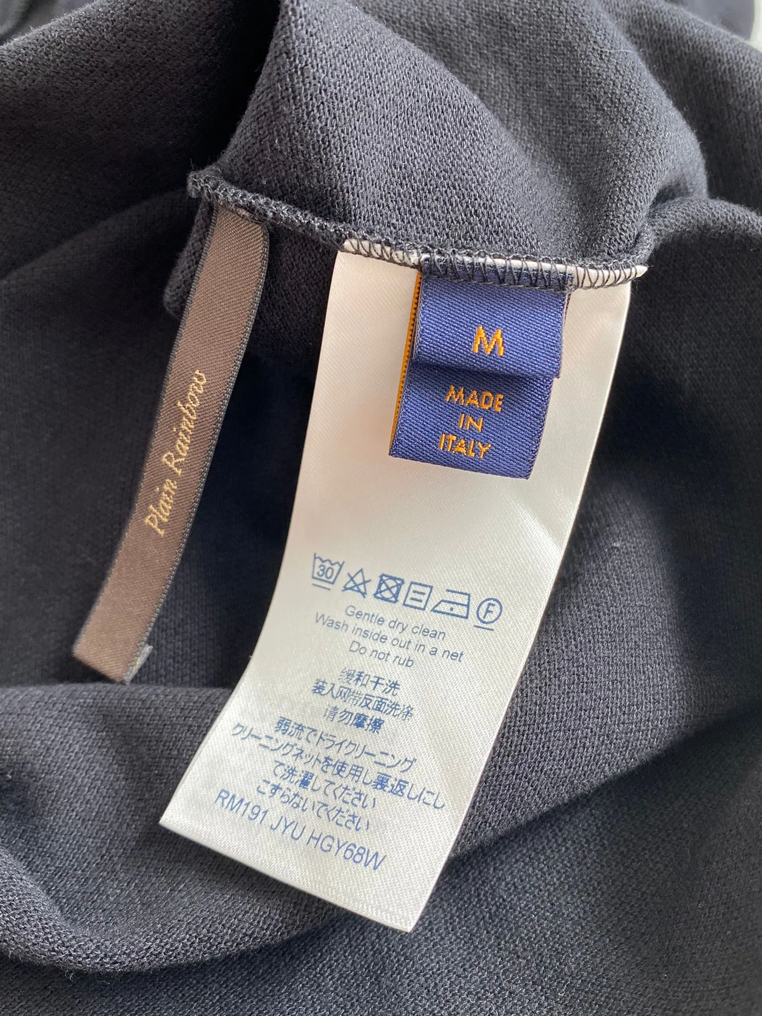LV Rainbow Collar Half Zip Polo