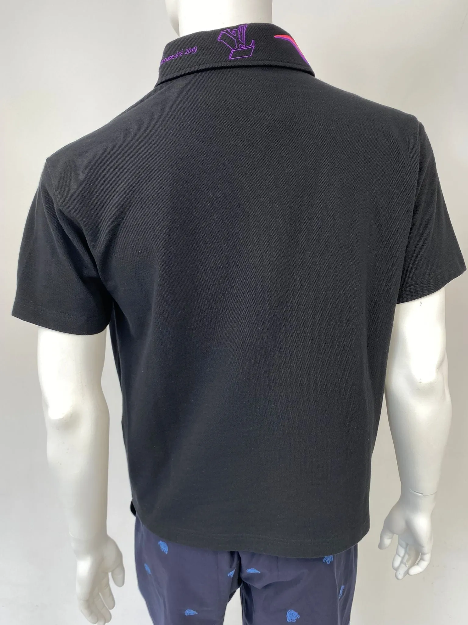 LV Rainbow Collar Half Zip Polo