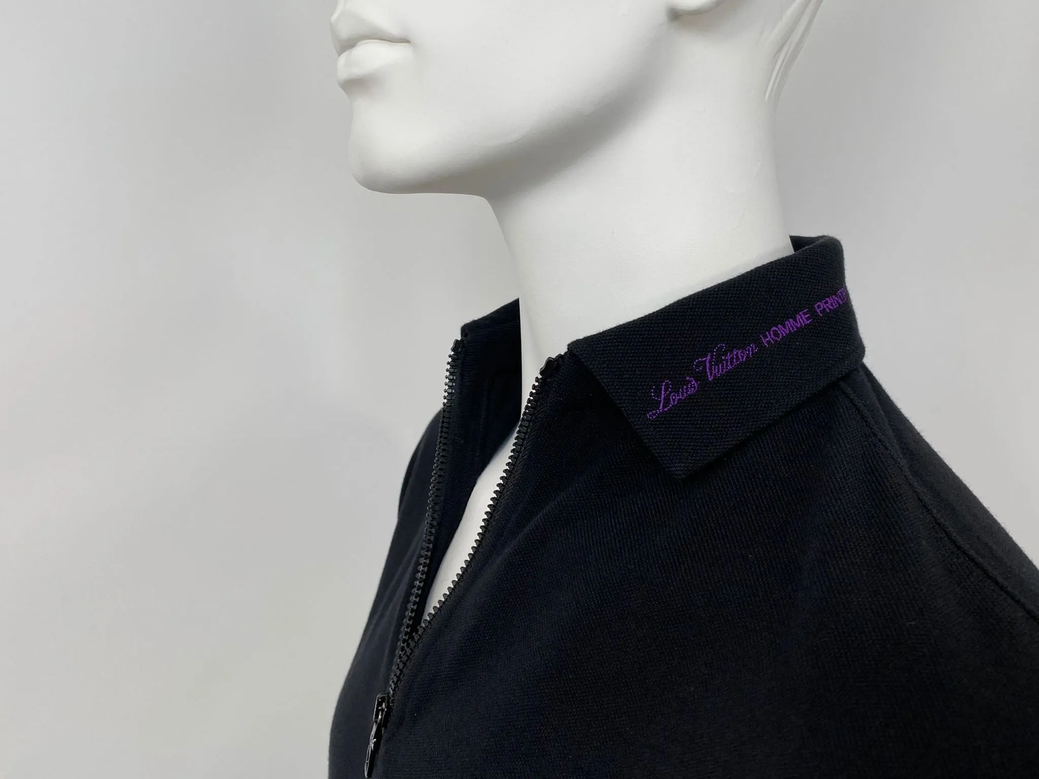 LV Rainbow Collar Half Zip Polo