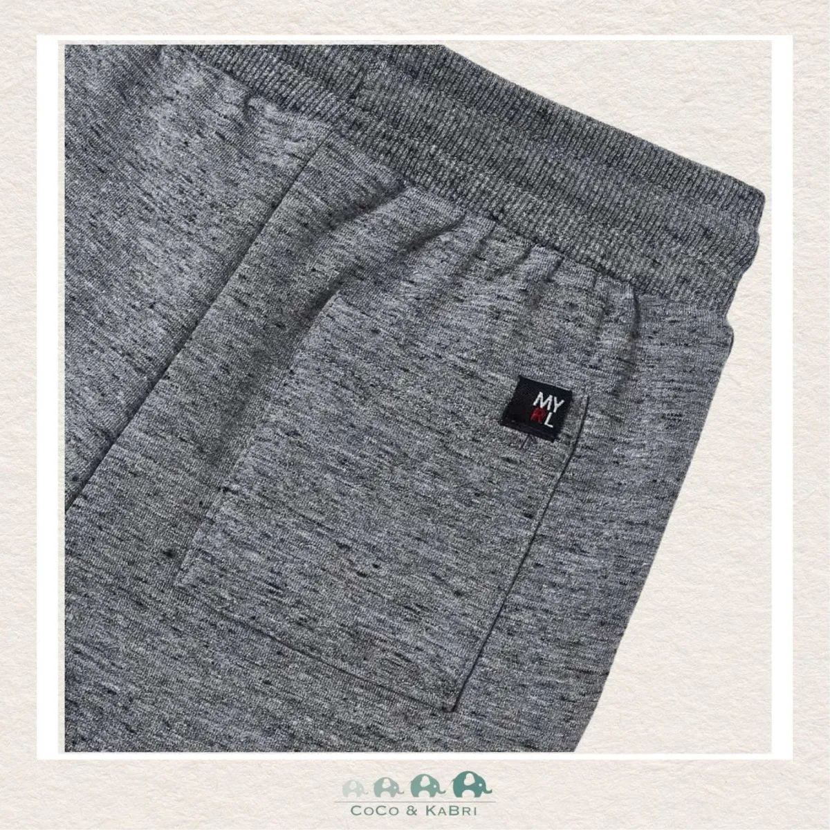 Mayoral Basic Cuffed Fleece Trousers - Anchor Gray