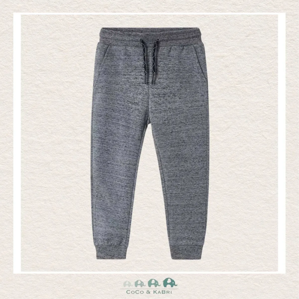 Mayoral Basic Cuffed Fleece Trousers - Anchor Gray