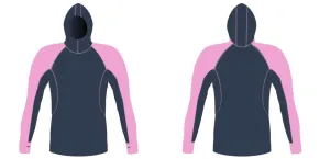 MEN AND WOMEN CUSTOM SNORKEL HOODIE LONG SLEEVE RASH GUARD