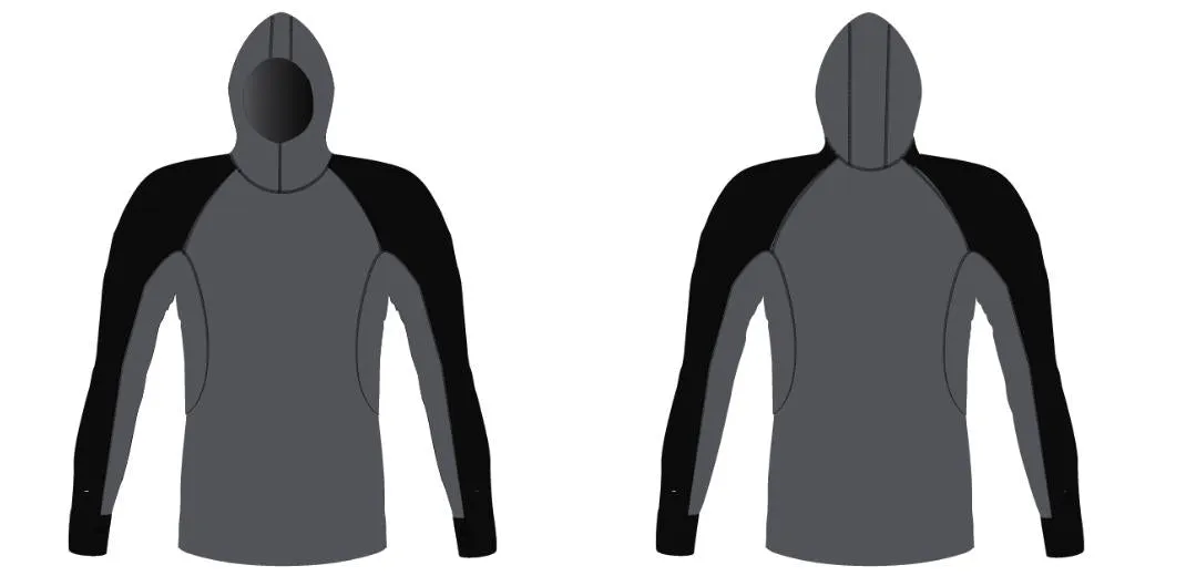 MEN AND WOMEN CUSTOM SNORKEL HOODIE LONG SLEEVE RASH GUARD