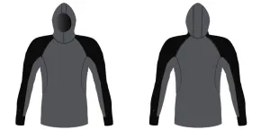 MEN AND WOMEN CUSTOM SNORKEL HOODIE LONG SLEEVE RASH GUARD