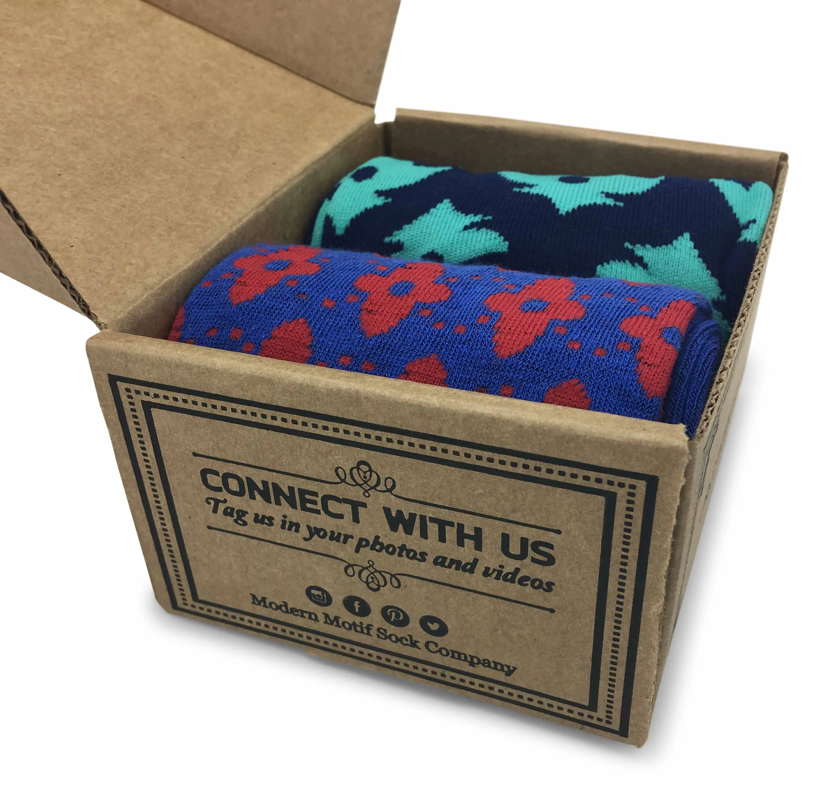Men Novelty Fashion Dress Socks-2 Pair Fancy Power Sock-Fun Colorful Theme Socks