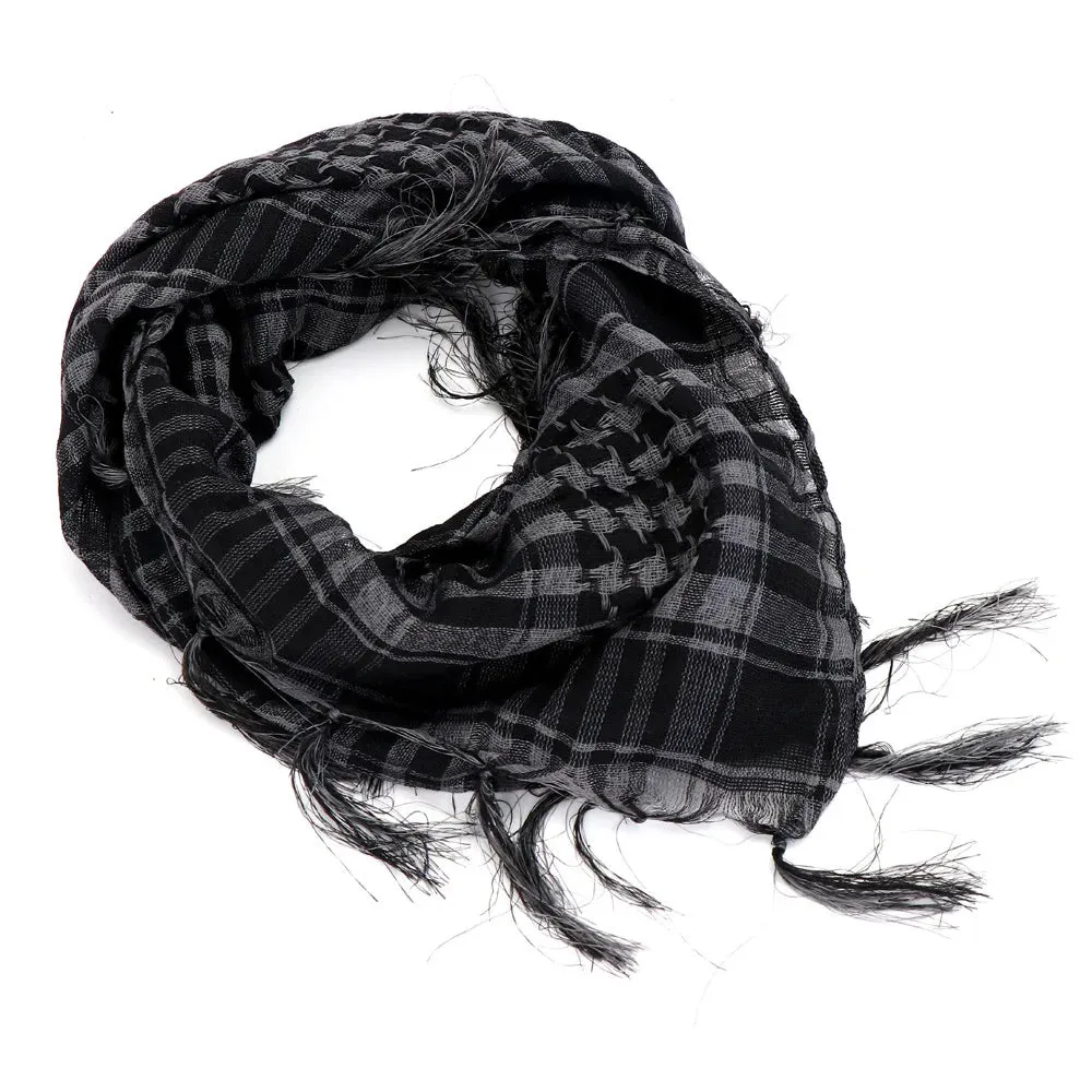 Men Women Tacticals Arab Scarf Fashion Lightweight Hijab Scarf Spring Army Plaid Head Scarf Keep Warm Scarfs Outdoor Equipment