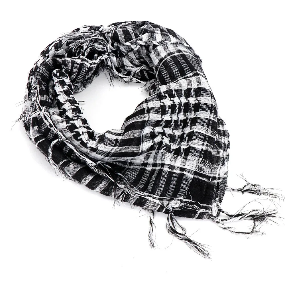 Men Women Tacticals Arab Scarf Fashion Lightweight Hijab Scarf Spring Army Plaid Head Scarf Keep Warm Scarfs Outdoor Equipment