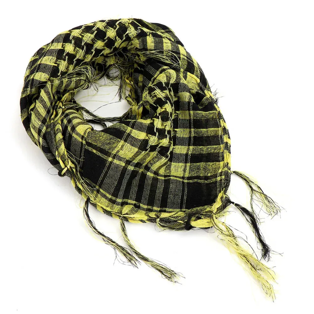 Men Women Tacticals Arab Scarf Fashion Lightweight Hijab Scarf Spring Army Plaid Head Scarf Keep Warm Scarfs Outdoor Equipment