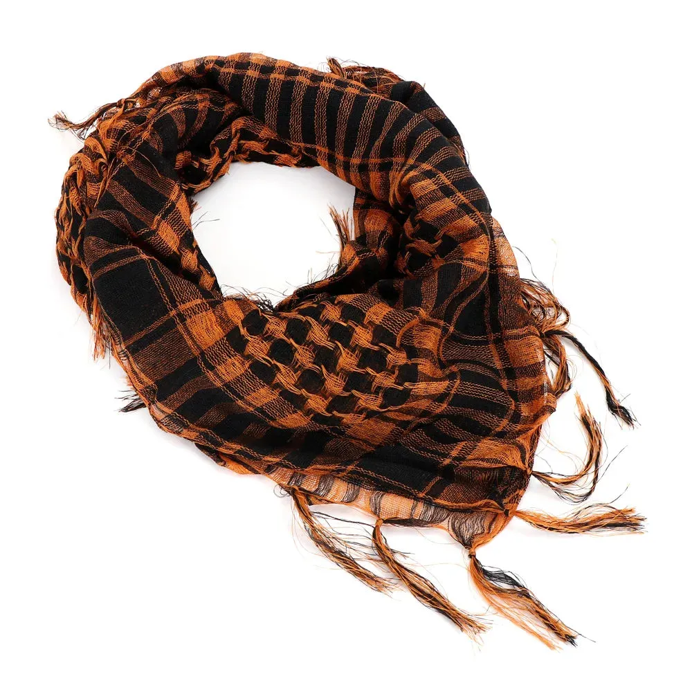 Men Women Tacticals Arab Scarf Fashion Lightweight Hijab Scarf Spring Army Plaid Head Scarf Keep Warm Scarfs Outdoor Equipment