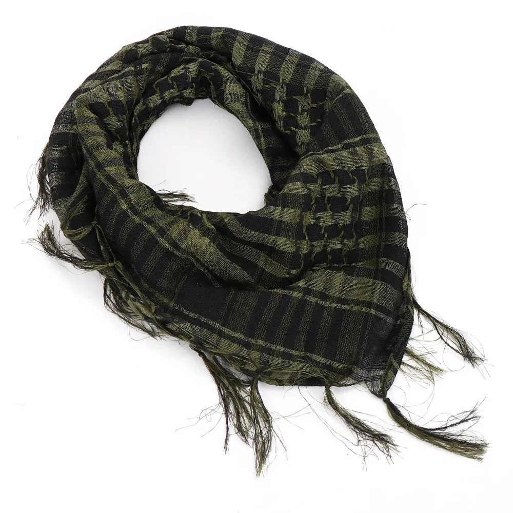 Men Women Tacticals Arab Scarf Fashion Lightweight Hijab Scarf Spring Army Plaid Head Scarf Keep Warm Scarfs Outdoor Equipment