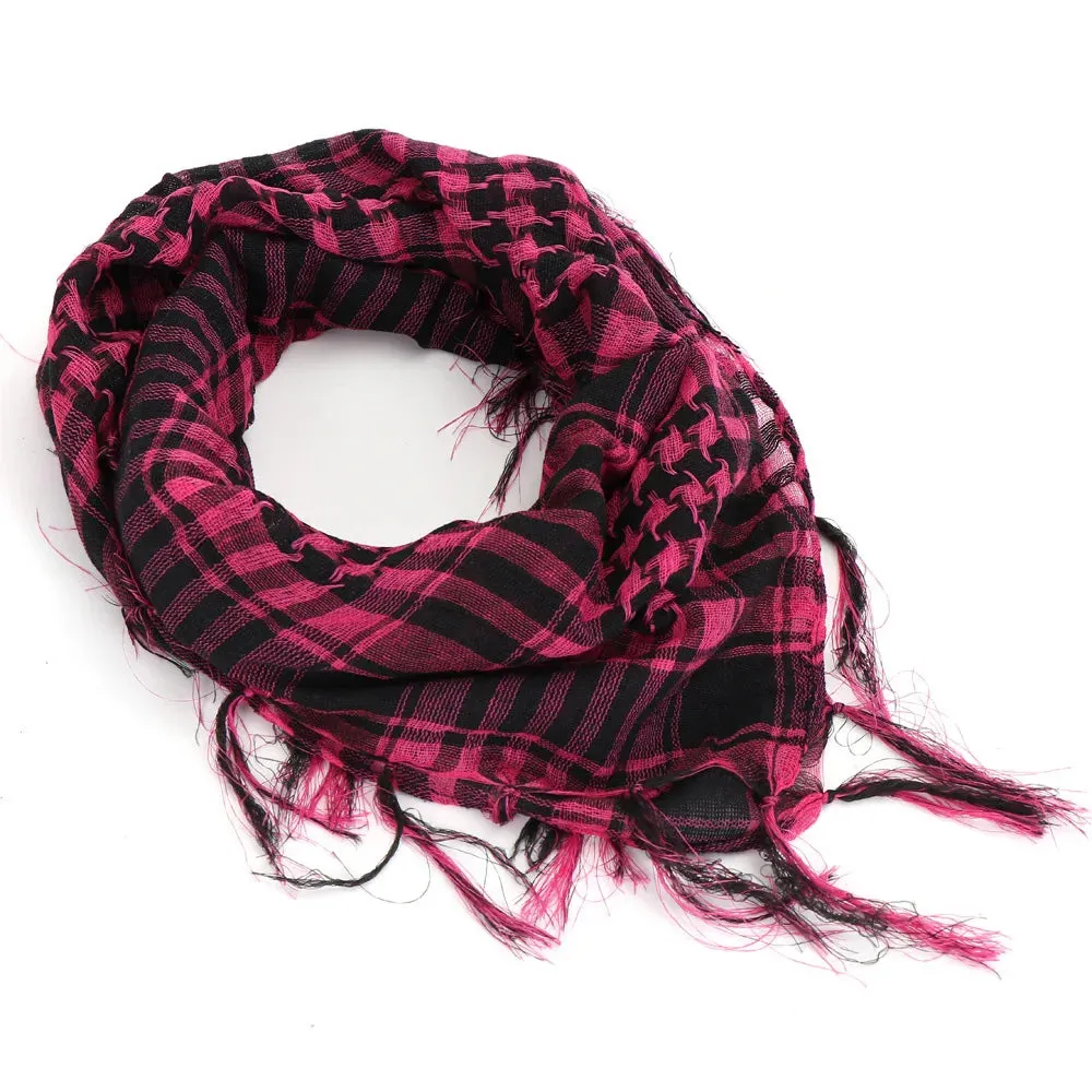 Men Women Tacticals Arab Scarf Fashion Lightweight Hijab Scarf Spring Army Plaid Head Scarf Keep Warm Scarfs Outdoor Equipment