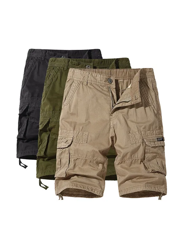 Men'S Beach Multi Bag Plus Size Cargo Shorts