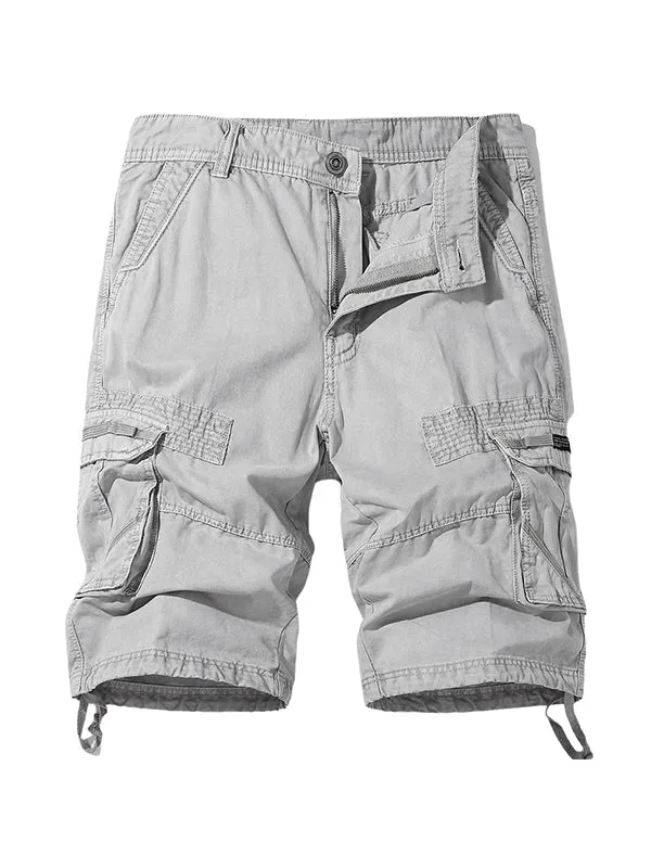 Men'S Beach Multi Bag Plus Size Cargo Shorts