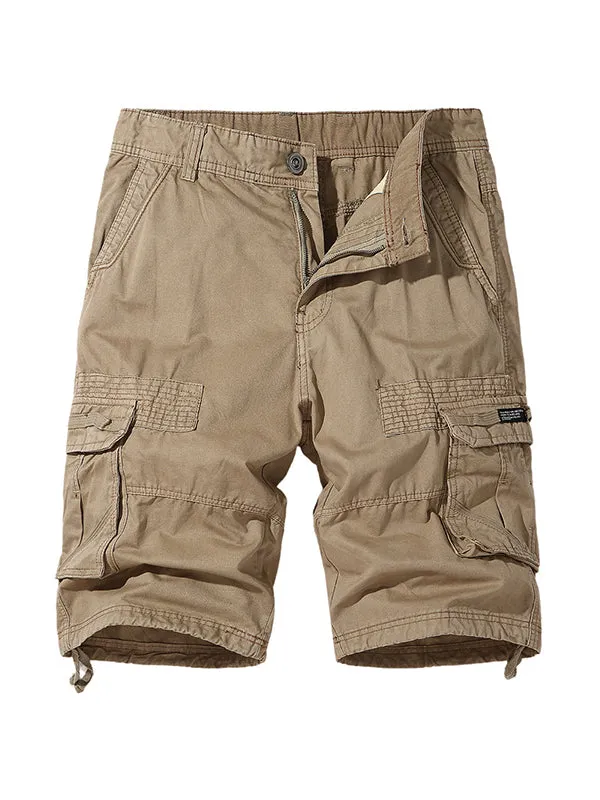 Men'S Beach Multi Bag Plus Size Cargo Shorts