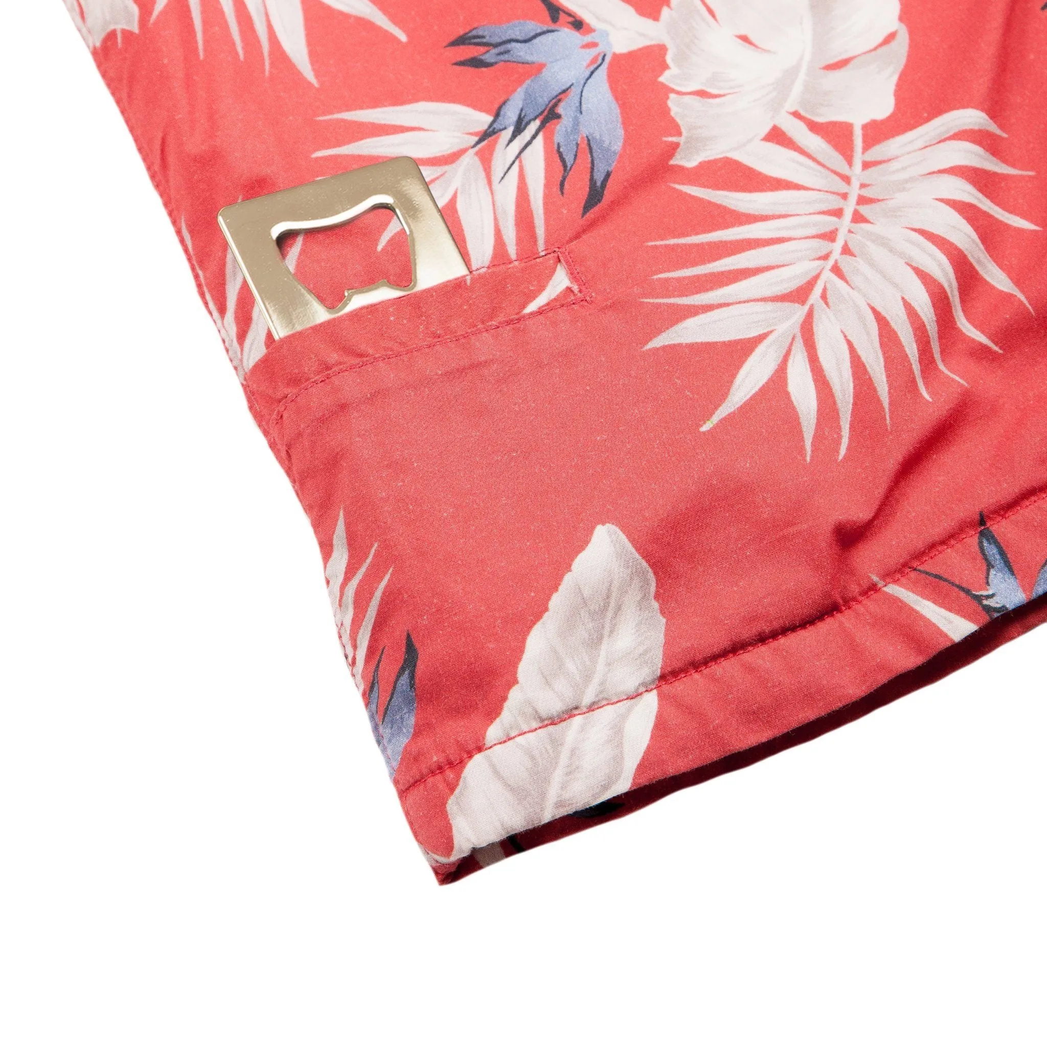 Men’s High Water Shirt - Bird of Paradise, Sunset Red