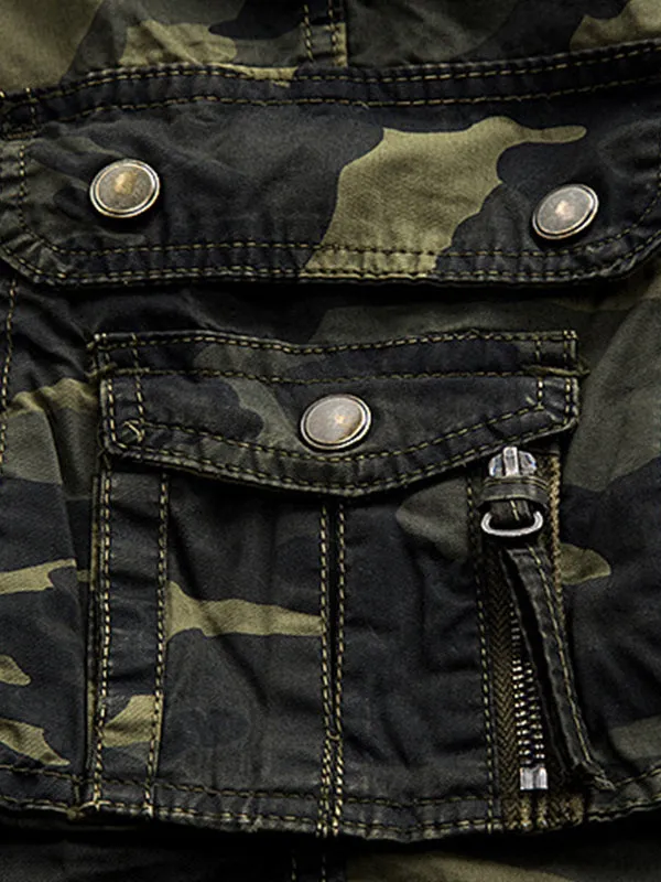 Men's Loose Multi-Color Casual Beach Cargo Shorts